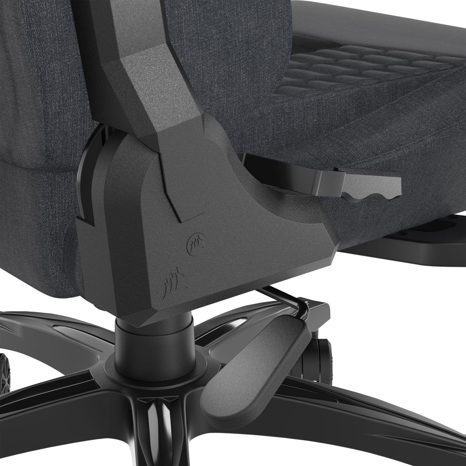 Fauteuil de jeu ergonomique en tissu TC100 RELAXED de Corsair - Gris/Noir