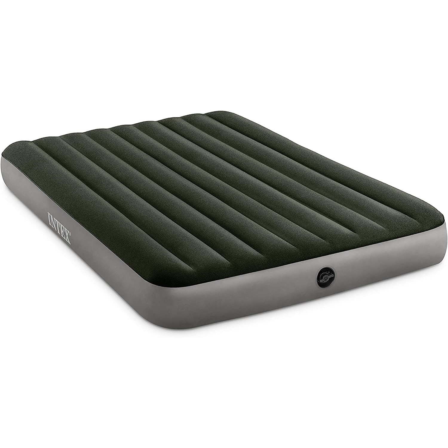 Intex - Matelas Gonflable DuraBeam, Poids Maximum 600lbs, Grandeur Queen, Gris