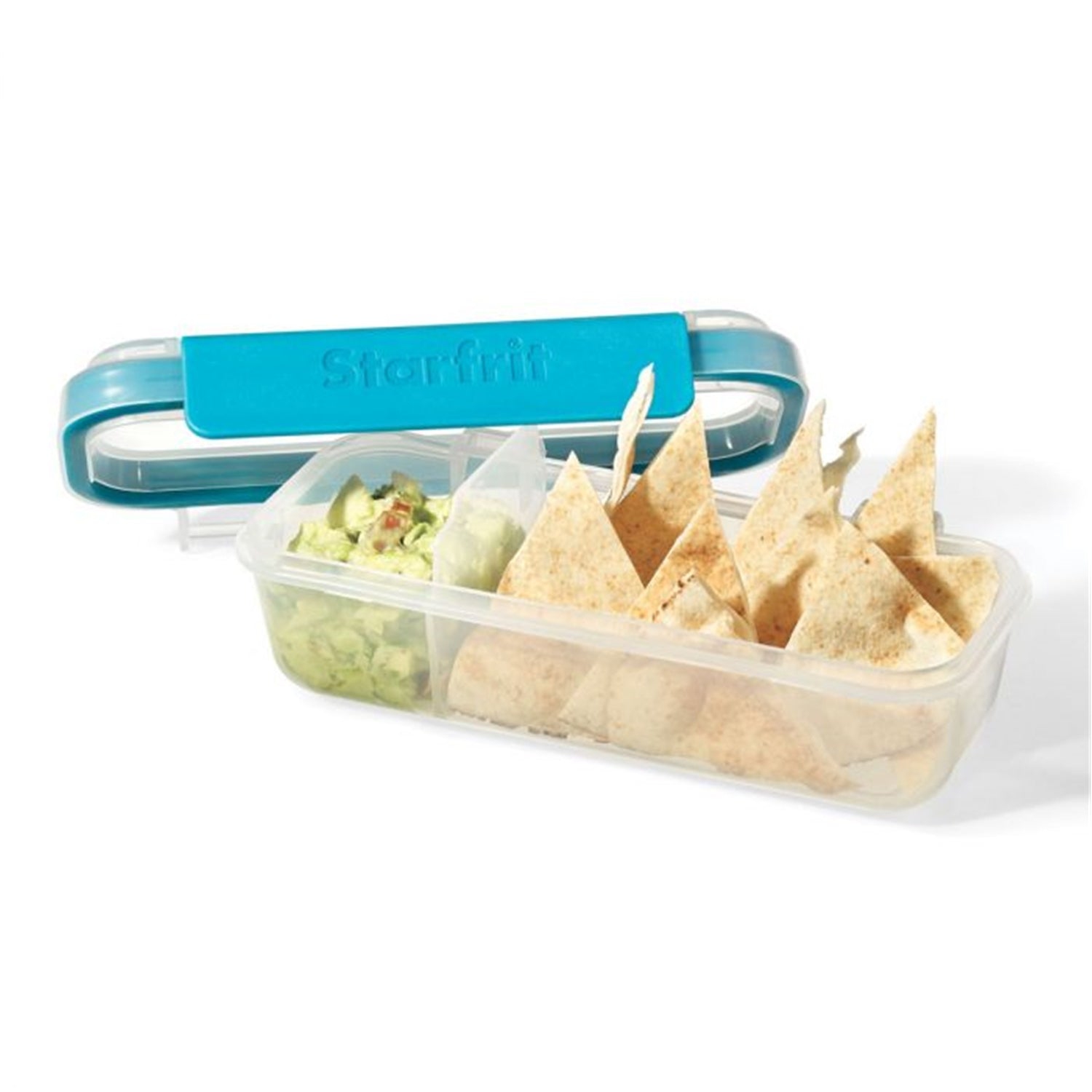 LocknLock - Set of 2 Containers for Snacks and Dips, 414mL Capacity, Blue