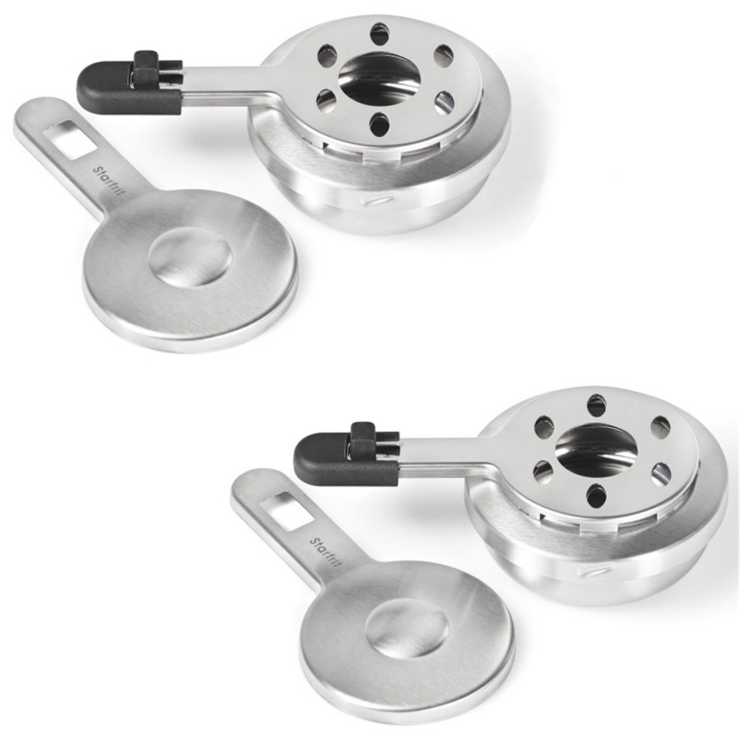 Starfrit - Set of 2 Adjustable Fondue Burners, Made of Stainless Steel