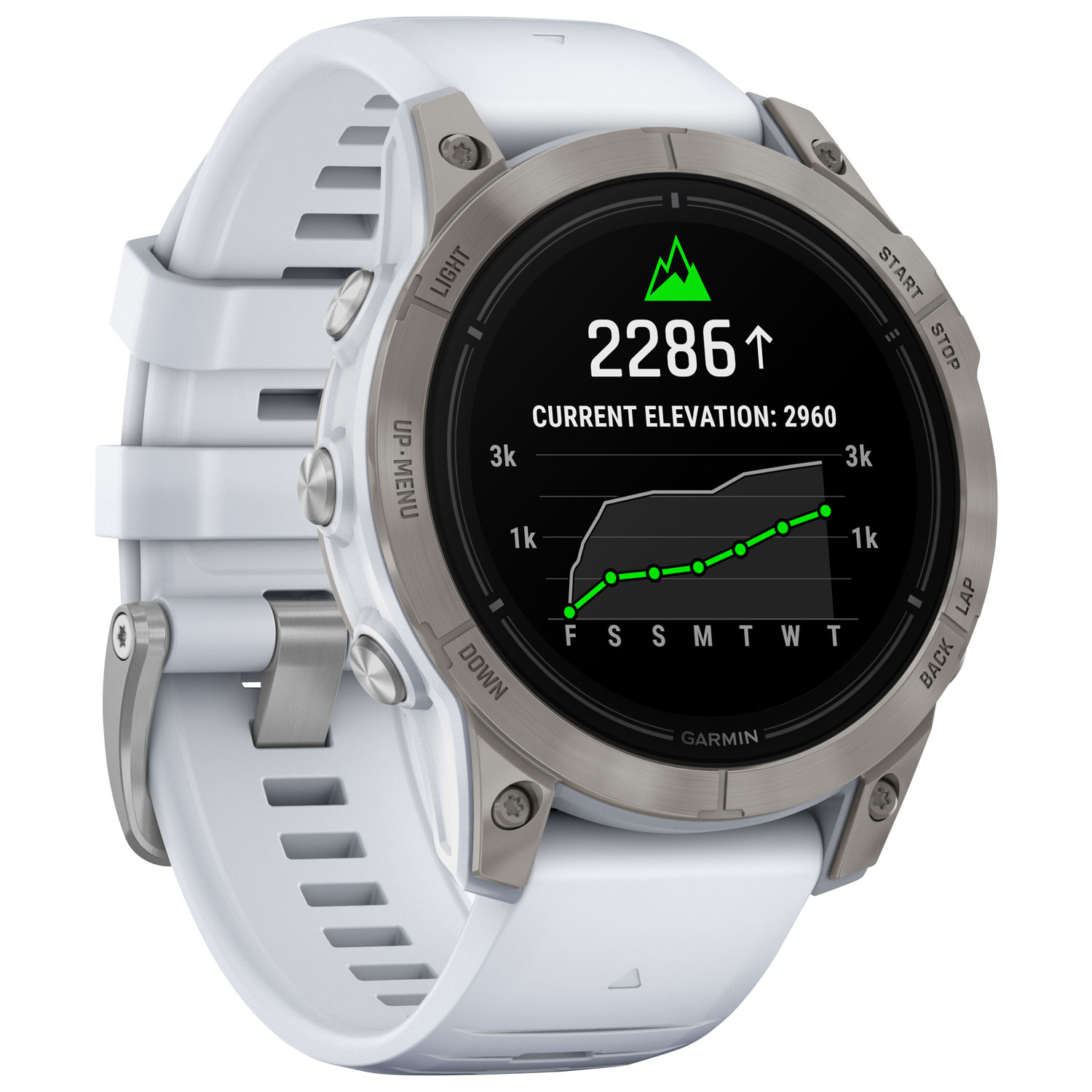 Garmin epix Pro Sapphire Edition 47mm Bluetooth Active Smartwatch - Medium/Large - Whitestone