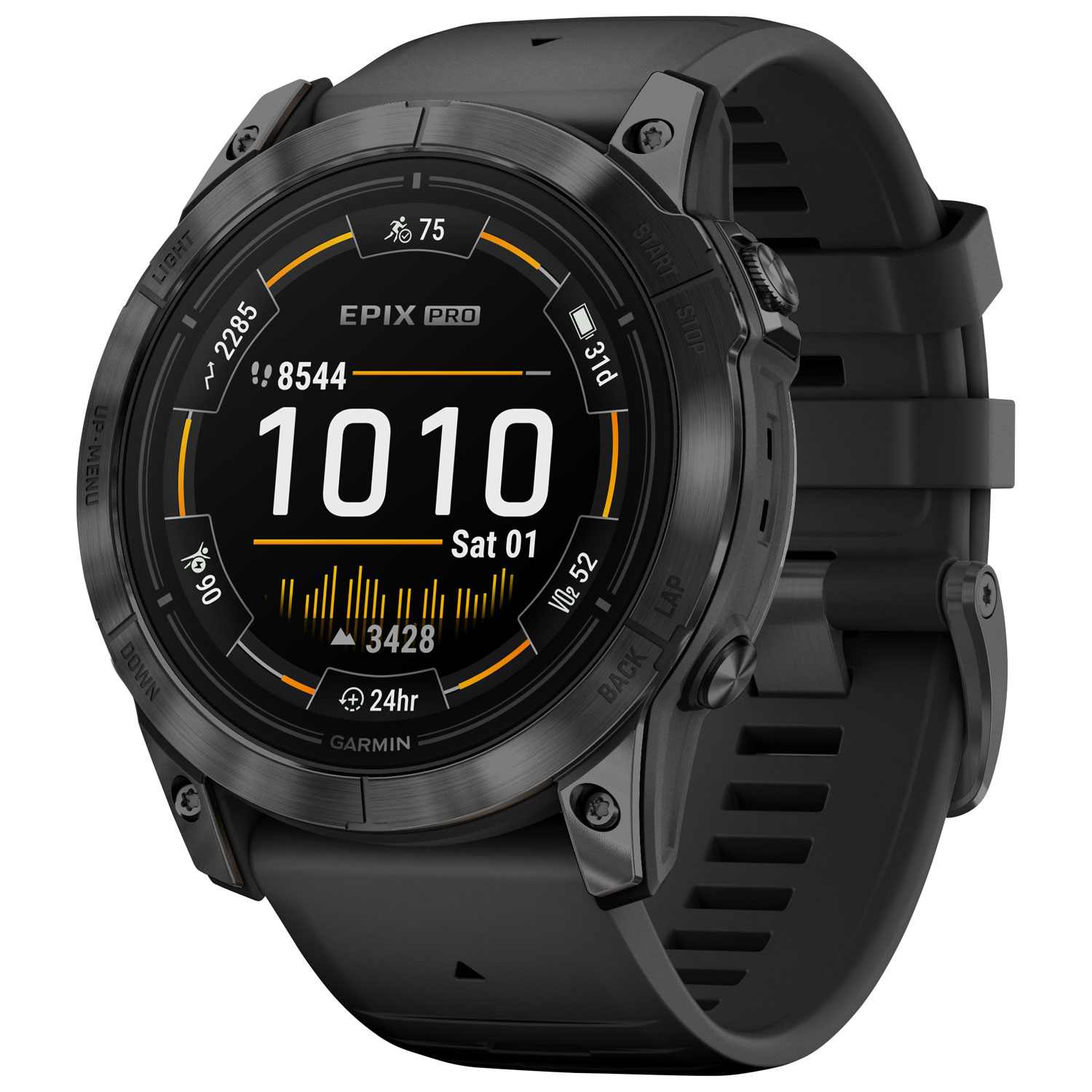 Garmin epix Pro (Gen 2) 51mm GPS Bluetooth Active Smartwatch - Medium/Large - Black