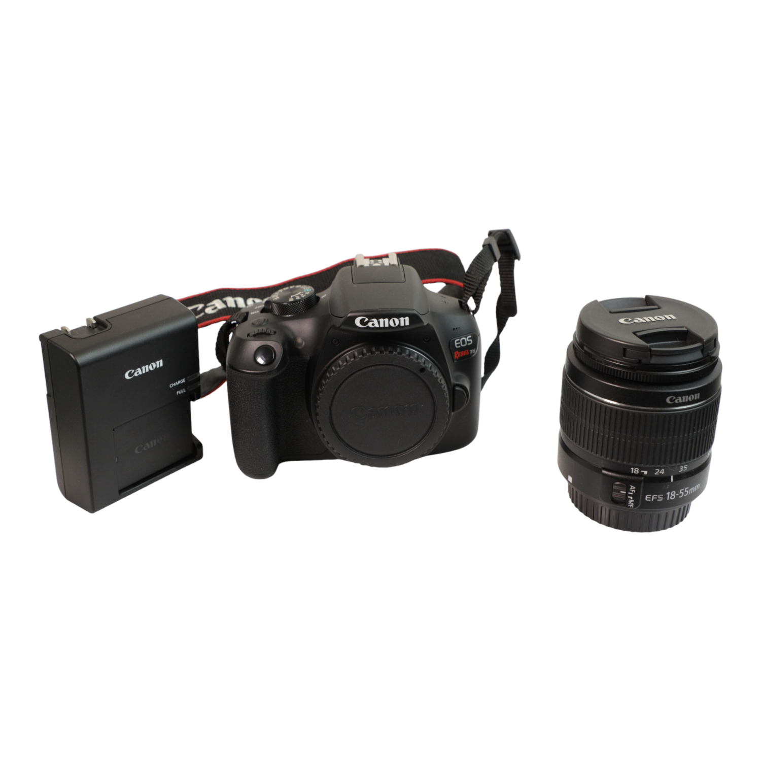 Refurbished(Excellent) - Canon EOS Rebel T6 DSLR Camera with 18-55mm f/3.5-5.6 IS III Kit Lens