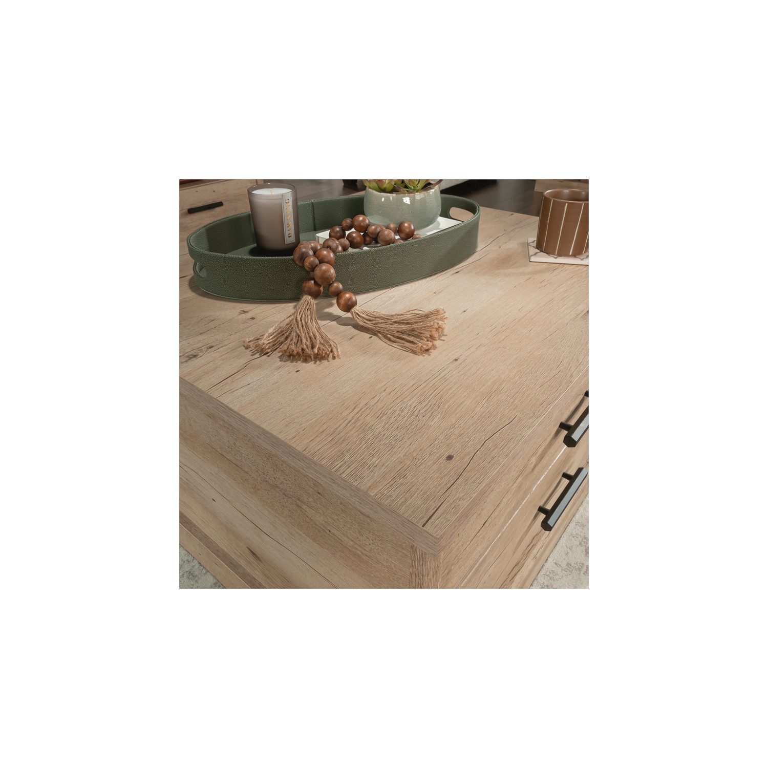 Sauder – Table à café Aspen en bois d’ingénierie, fini chêne de première qualité