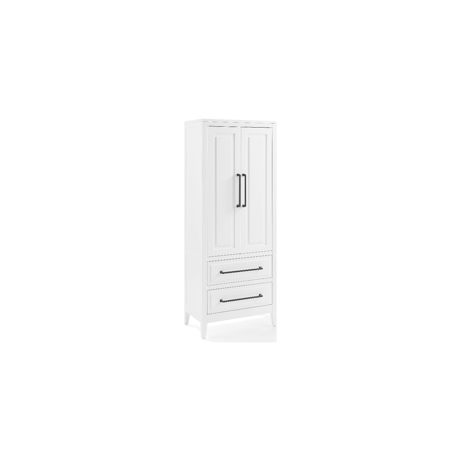 Crosley Furniture Genevieve Particle Board and MDF Storage Pantry in White
