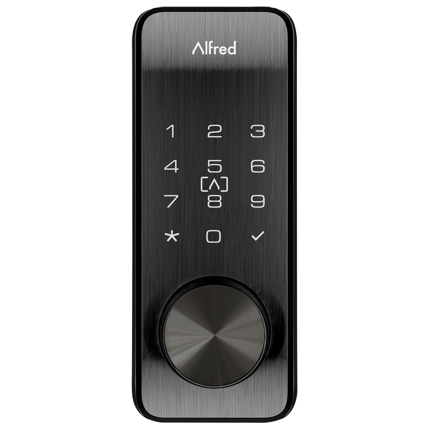 Serrure intelligente Bluetooth DB2S d'Alfred avec clé - Noir