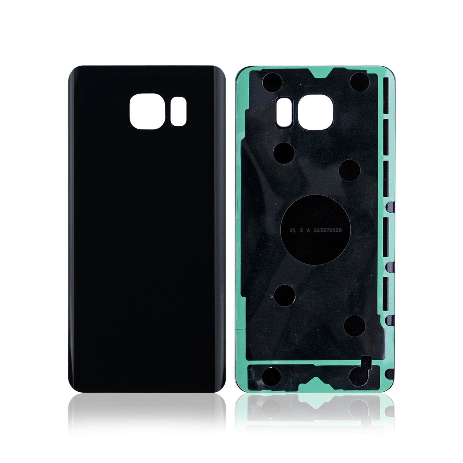 Replacement Back Cover Glass Compatible For Samsung Galaxy Note 5 (Black)