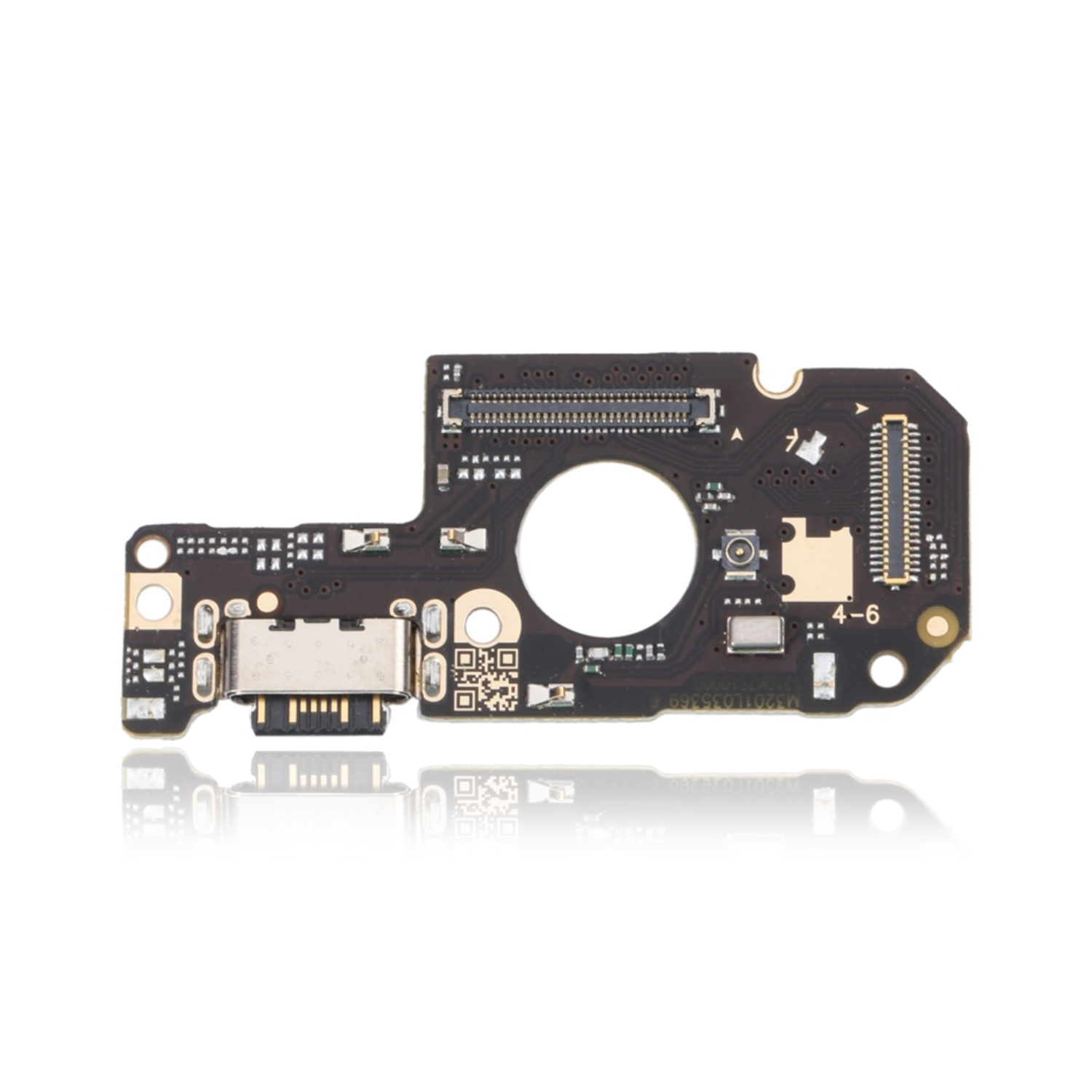 Replacement Charging Port With PCB Board Compatible For Xiaomi Redmi Note 11 4G (PART# 0E150E110366)