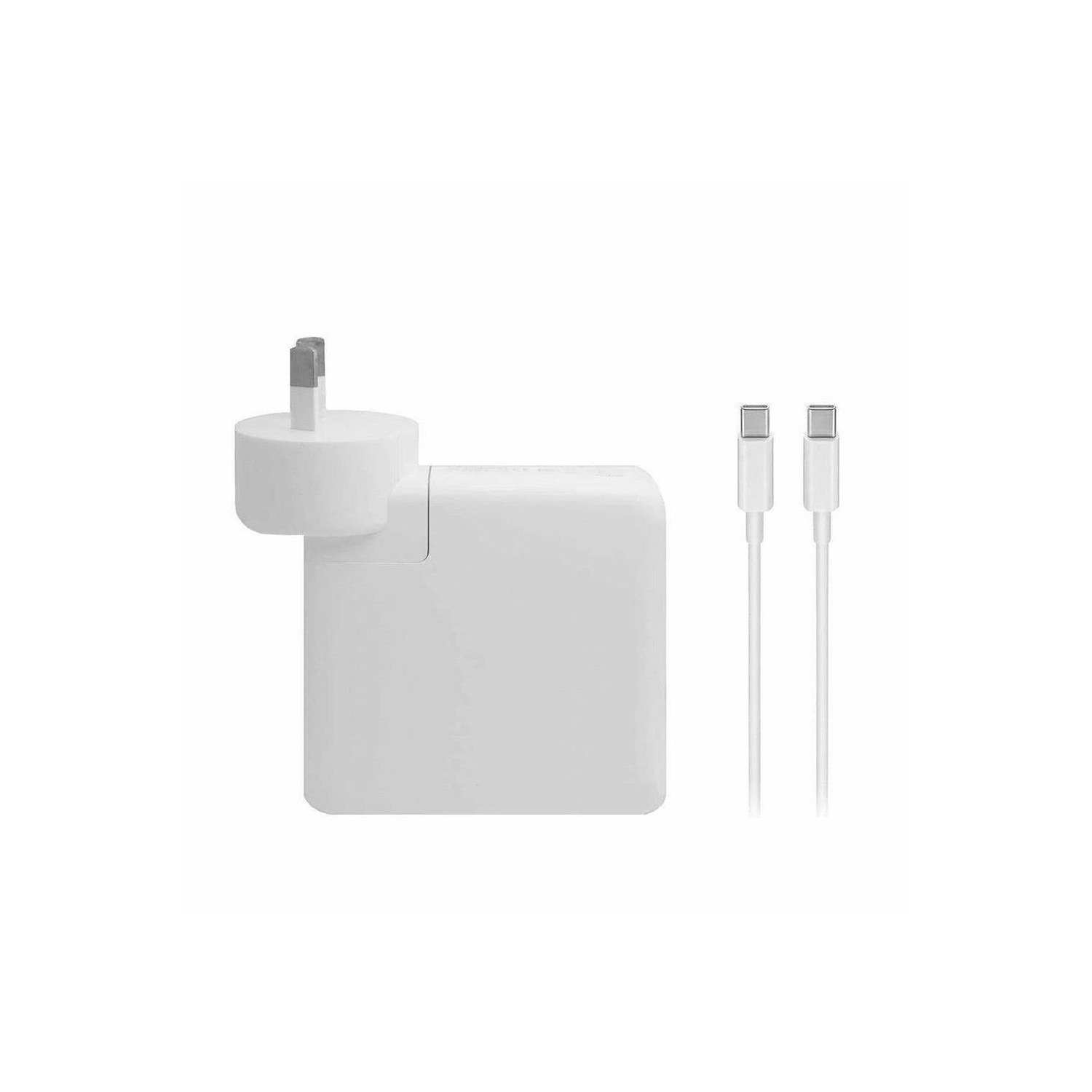61W USB-C Compatible with Apple MacBook Pro 13 2019 MUHN2K/A Power Adapter + USB Cable