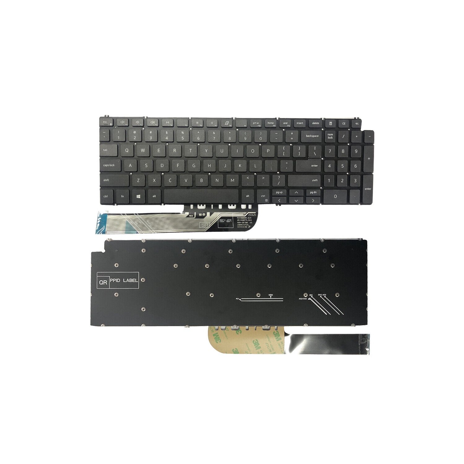 Clavier de remplacement LaptoKing pour ordinateur Inspiron 15 po 7590 5584 5590 5593 5594 5598 anglais américain de Dell avec rétroéclairage