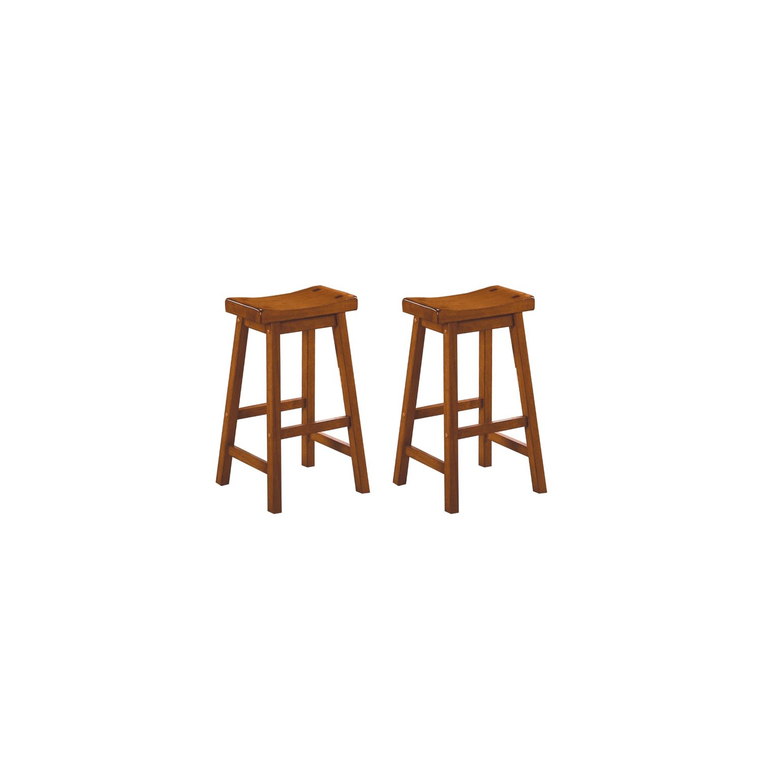 Lexicon Saddleback 29" Solid Wood Bar Stool in Oak