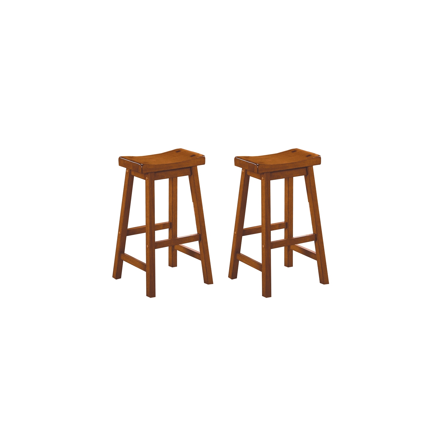 Lexicon Saddleback 29" Solid Wood Bar Stool in Oak