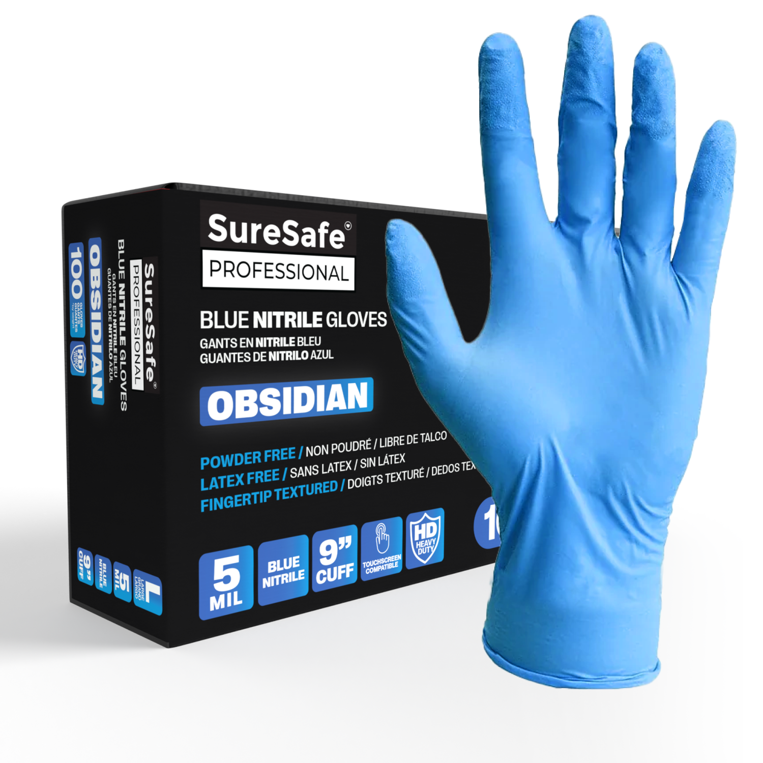 SureSafe Obsidian Black 100/Box