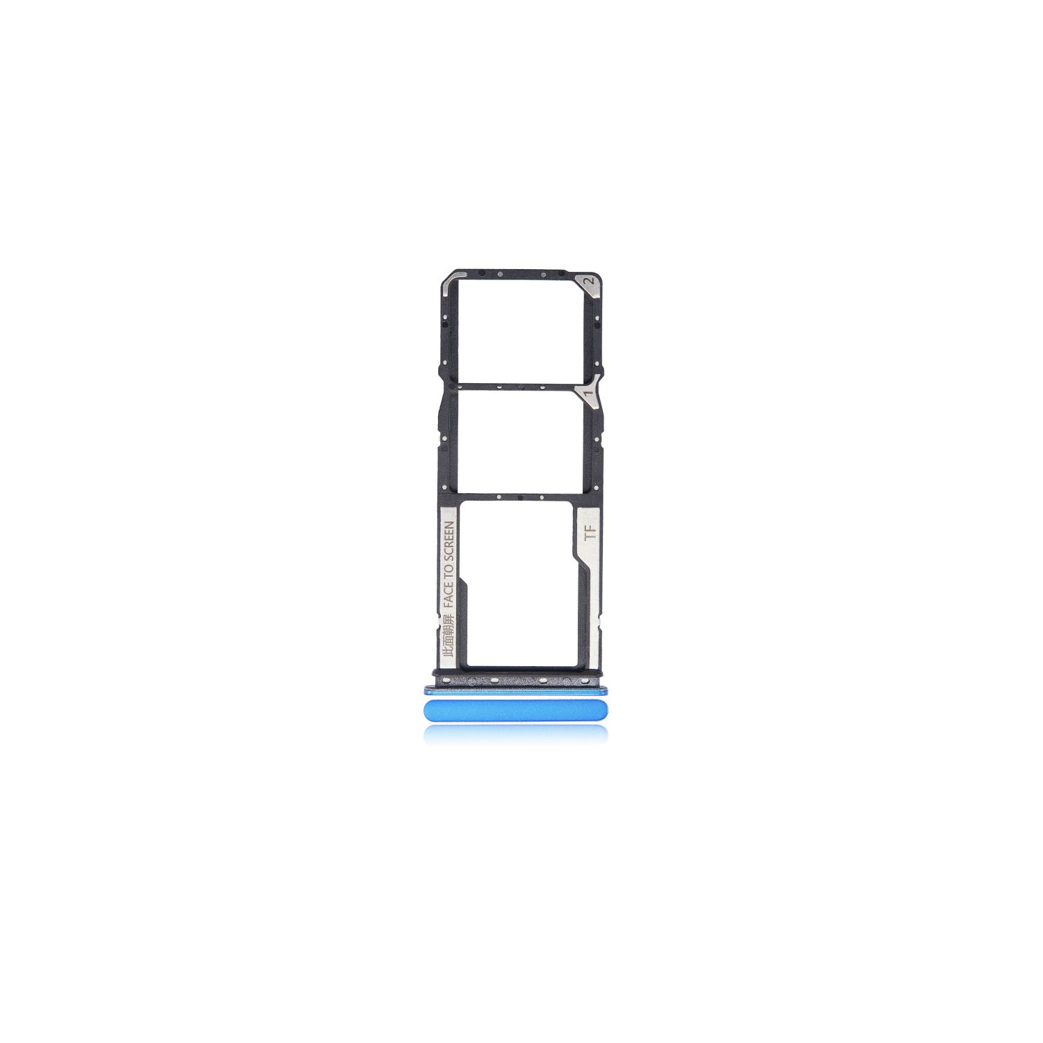Replacement Dual Sim Card Tray Compatible For Xiaomi Redmi 9C / 9A (Blue)