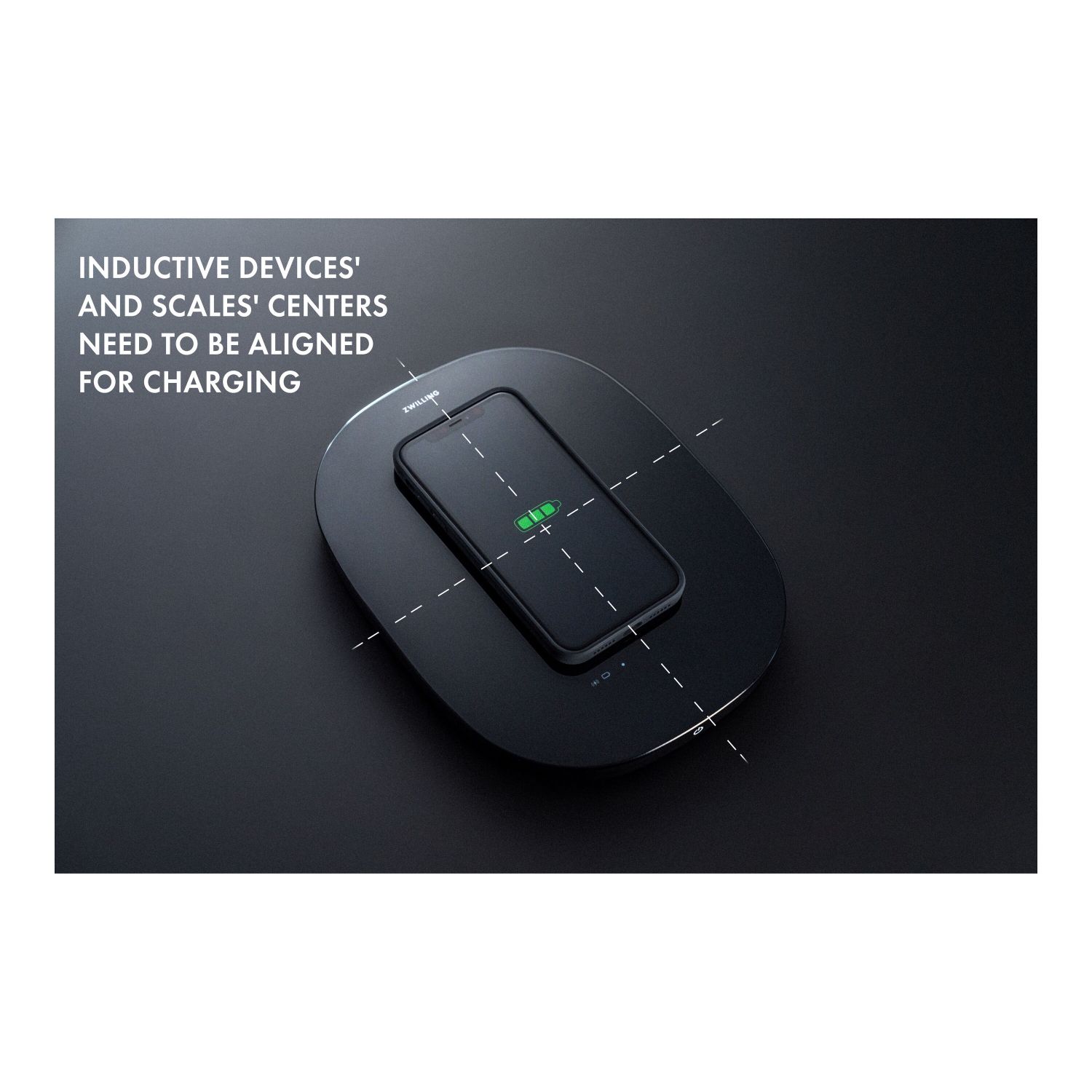 ZWILLING Enfinigy Wireless Charging Kitchen Scale - Black