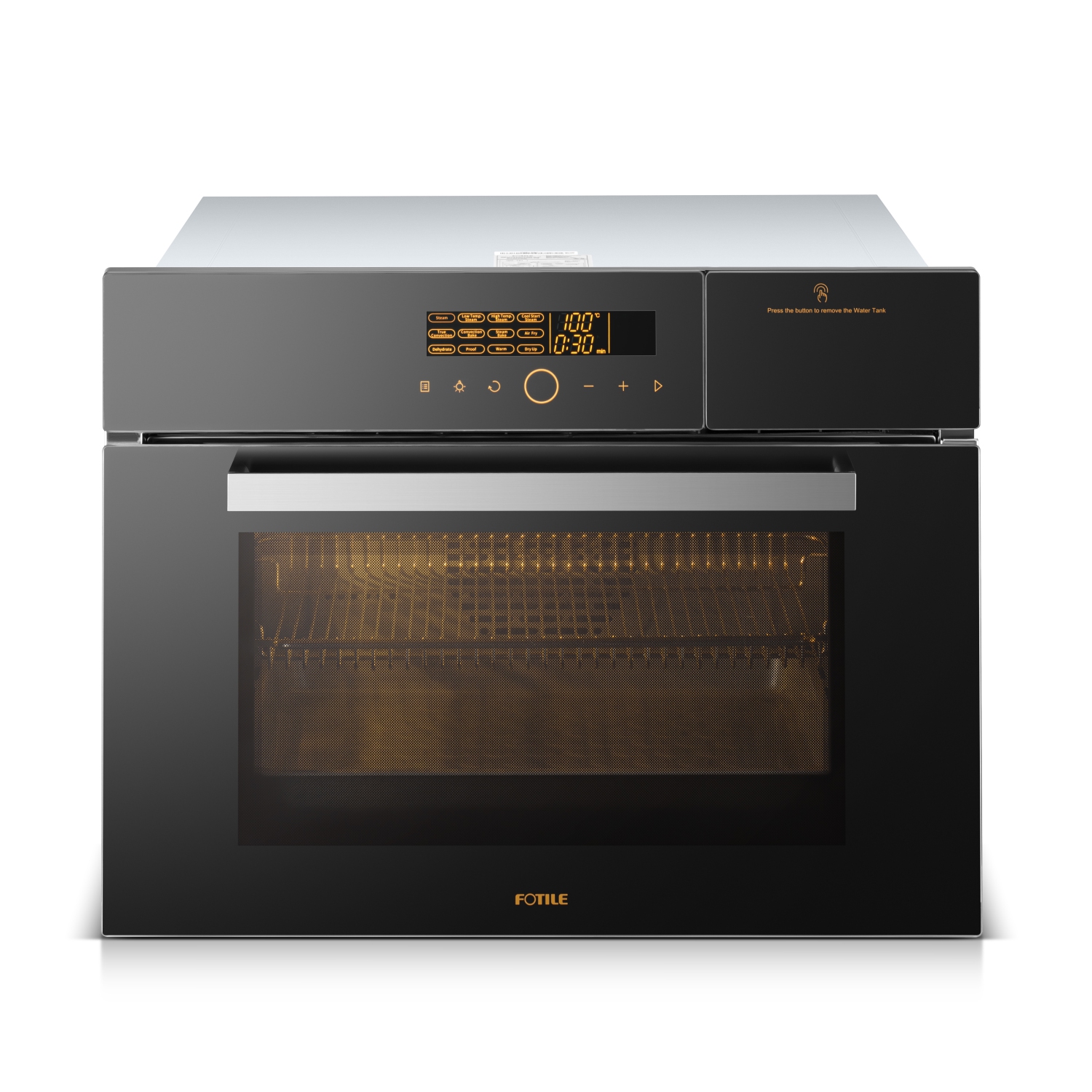 FOTILE 24’’ Built-in Combi Oven HZK-TS1 | Onyx Black | Anti-Fingerprint | Steam | Bake | Dehydrate | Air Fry