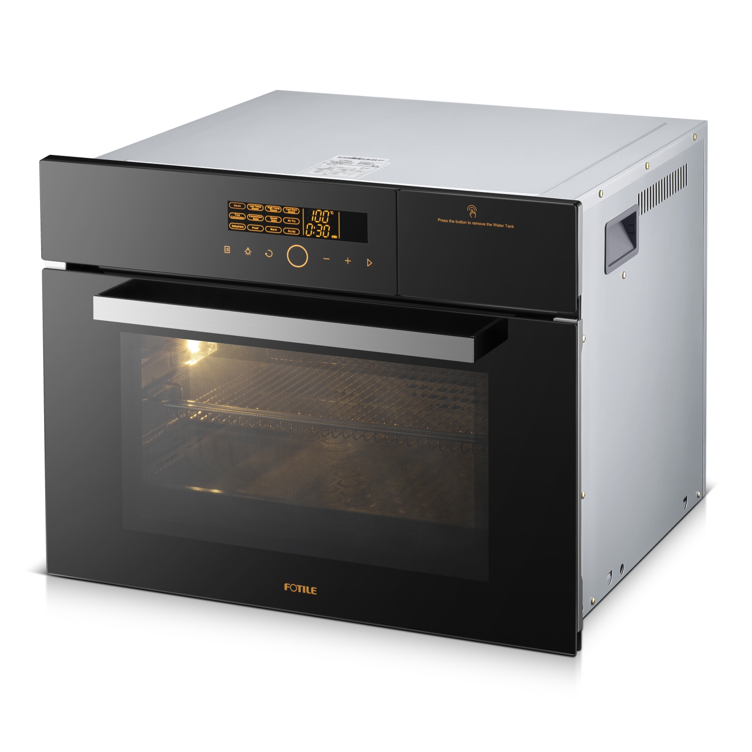 FOTILE 24’’ Built-in Combi Oven HZK-TS1 | Onyx Black | Anti-Fingerprint | Steam | Bake | Dehydrate | Air Fry