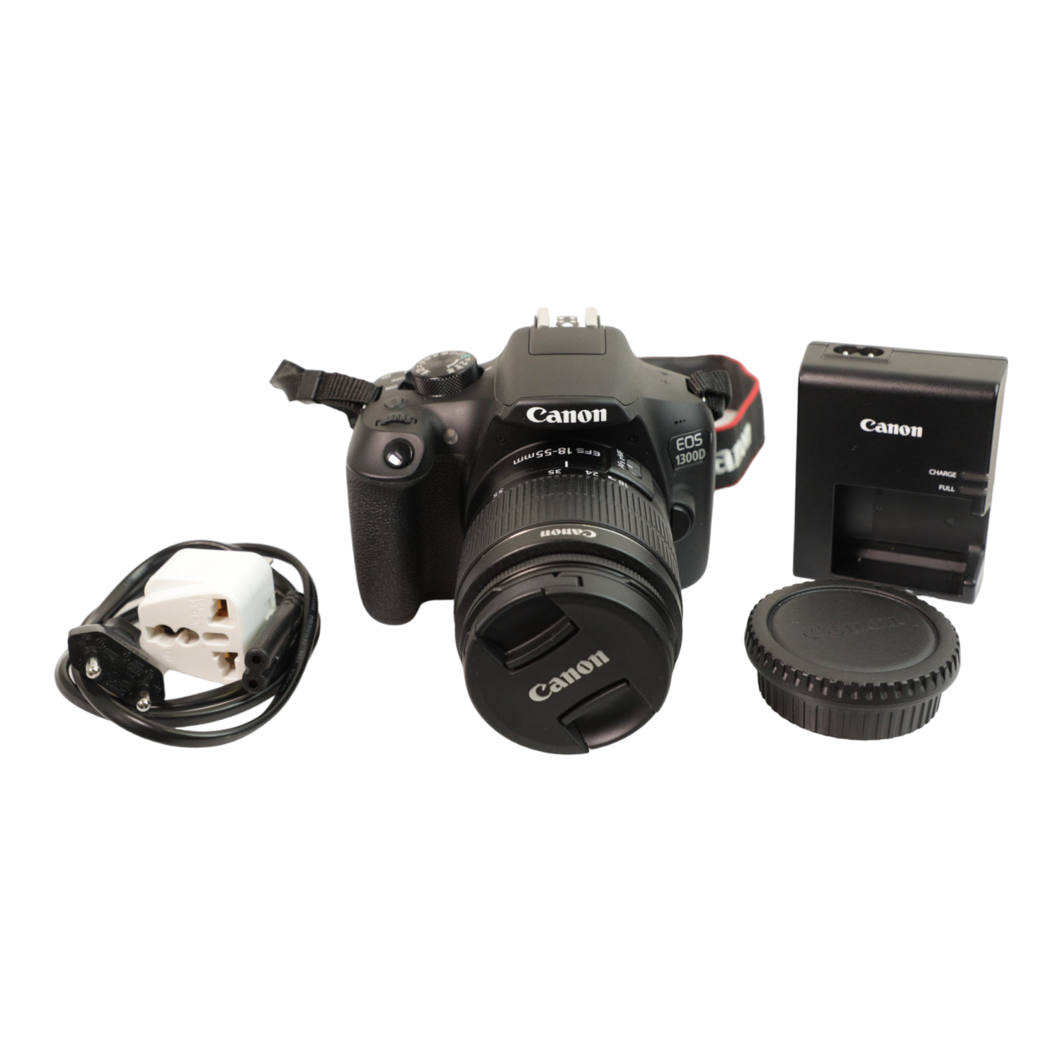 Refurbished(Good) - Canon EOS Rebel T6(1300D) Digital SLR Camera with EF-S 18-55mm f/3.5-5.6 III Lens (Black)