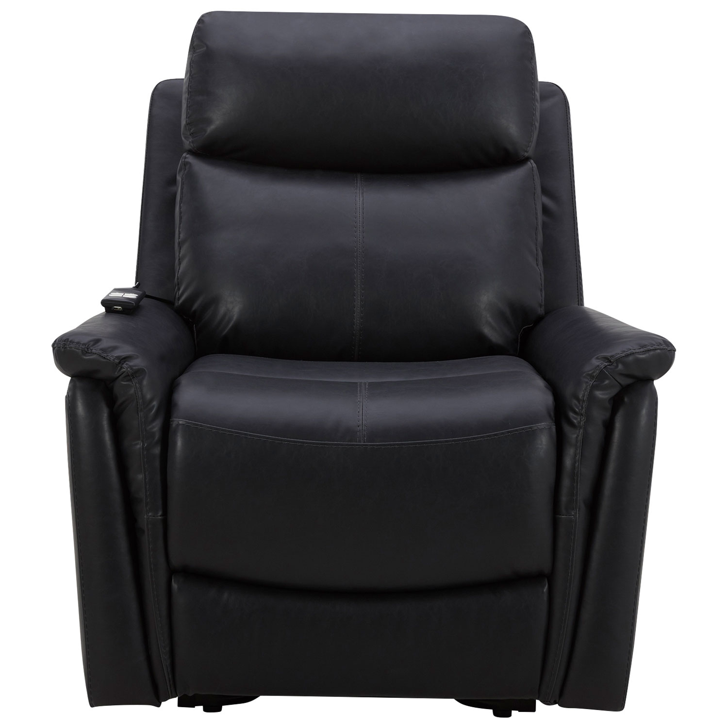 Fauteuil inclinable électrique en similicuir - Noir