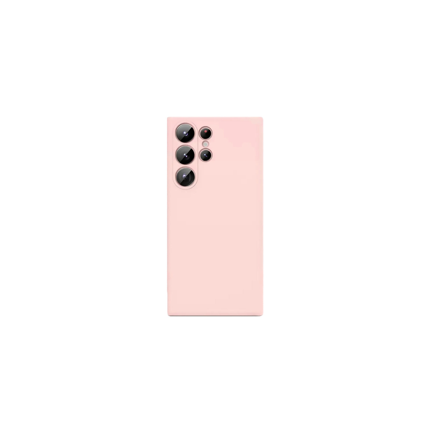 PANDACO Soft Shell Matte Pink Case for Samsung Galaxy S23 Ultra