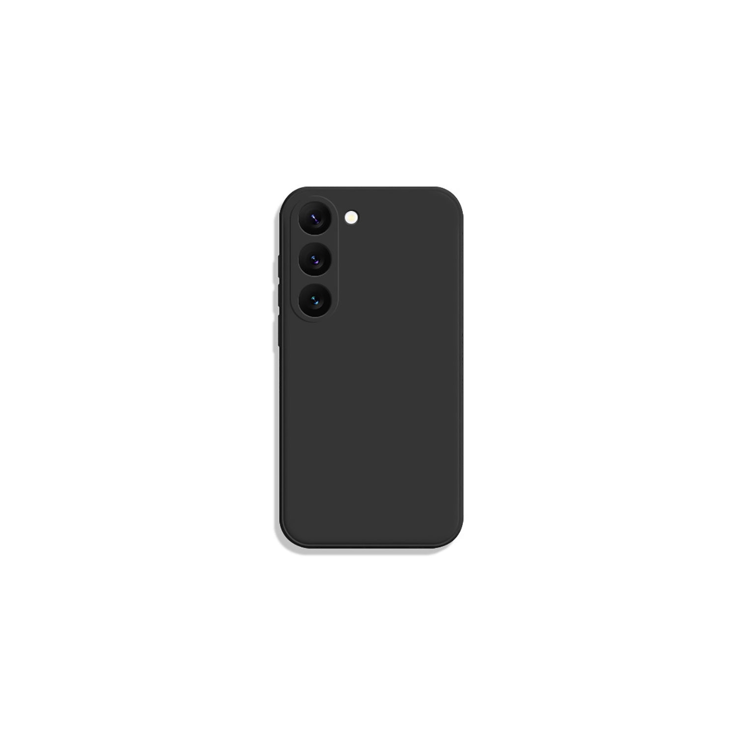 PANDACO Soft Shell Matte Black Case for Samsung Galaxy S23