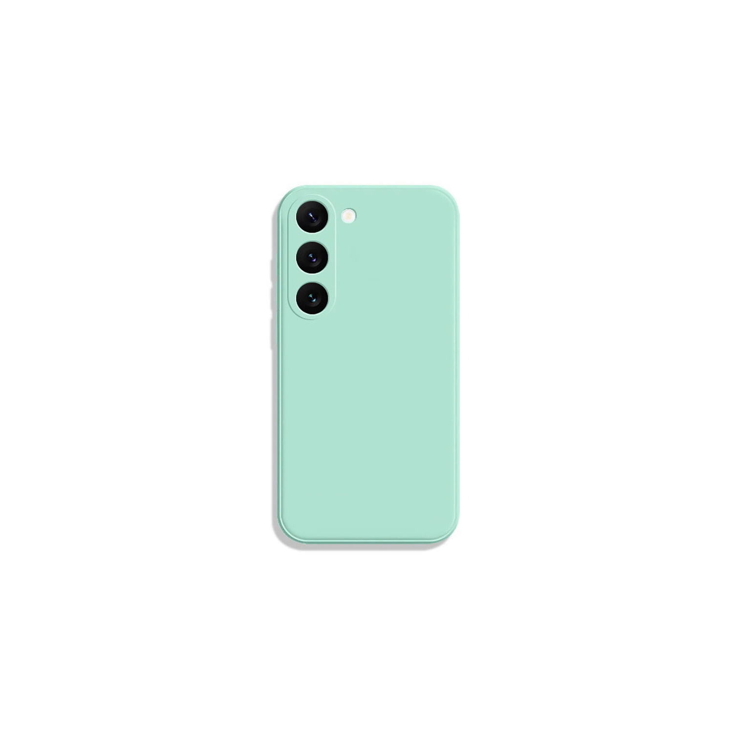 PANDACO Soft Shell Matte Mint Blue Case for Samsung Galaxy S23