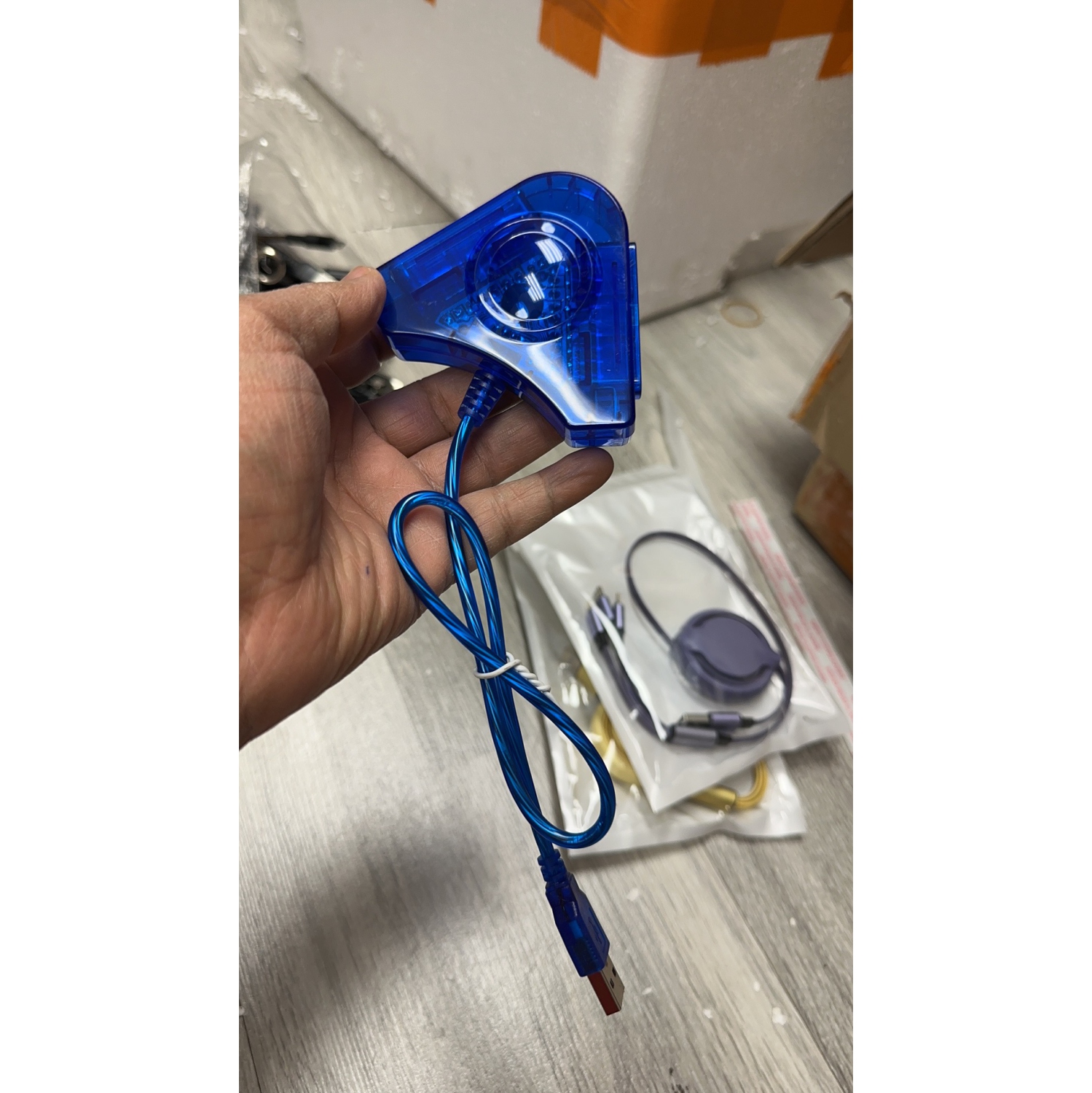 Super manette USB Joypad Dual PS1 PS2 PlayStation vers PC Game Controller Converter Conector Adaptateur