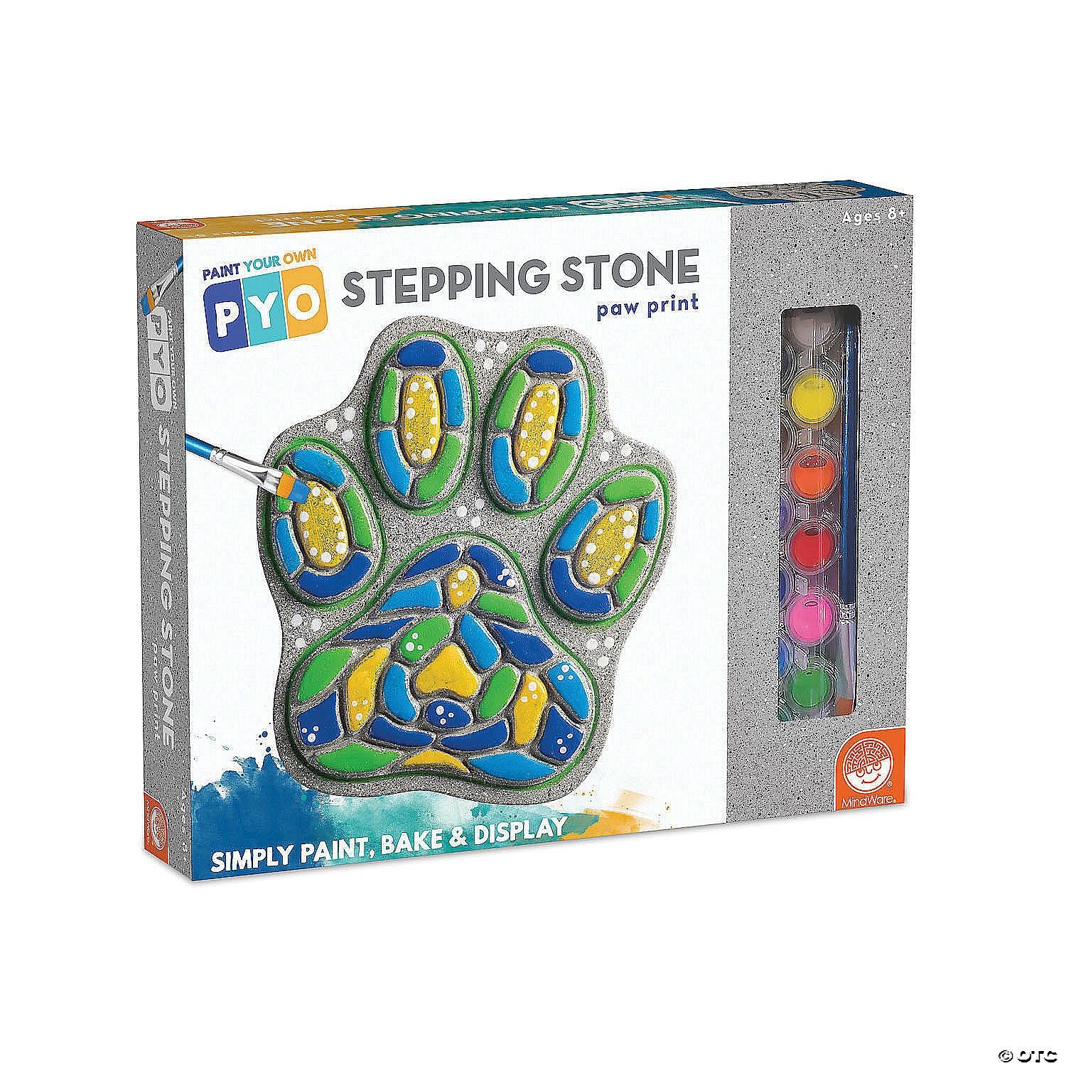 Mindware - Paint-Your-Own Stepping Stone - Paw Print