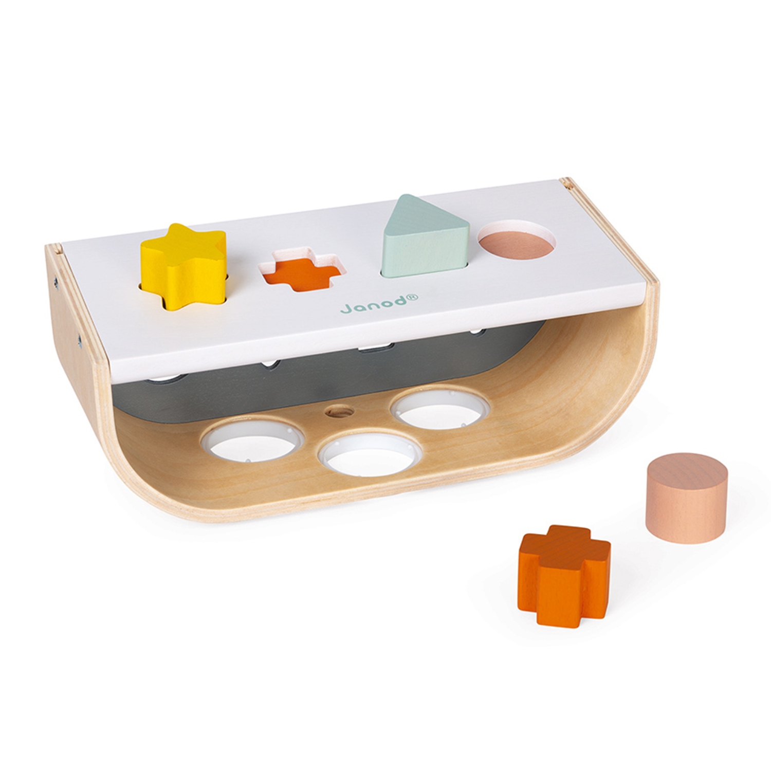 Janod - Sweet Cocoon - Tap Tap And Shape Sorter
