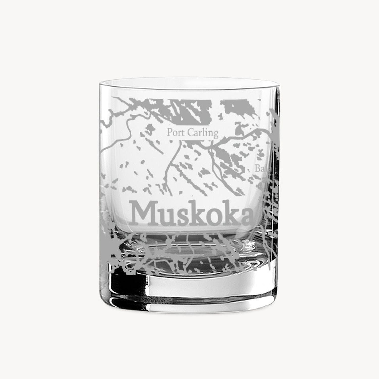 Cuisivin - Muskoka Map Whisky Glass