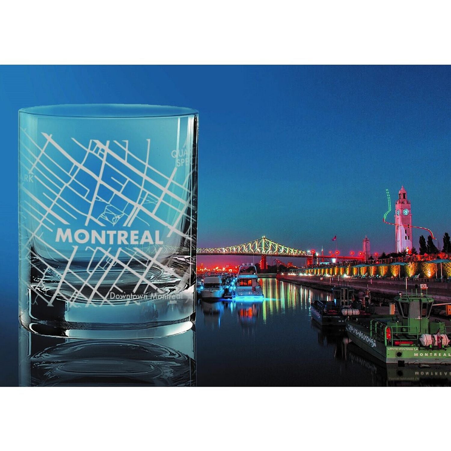 Cuisivin - Montreal Map Whisky Glass