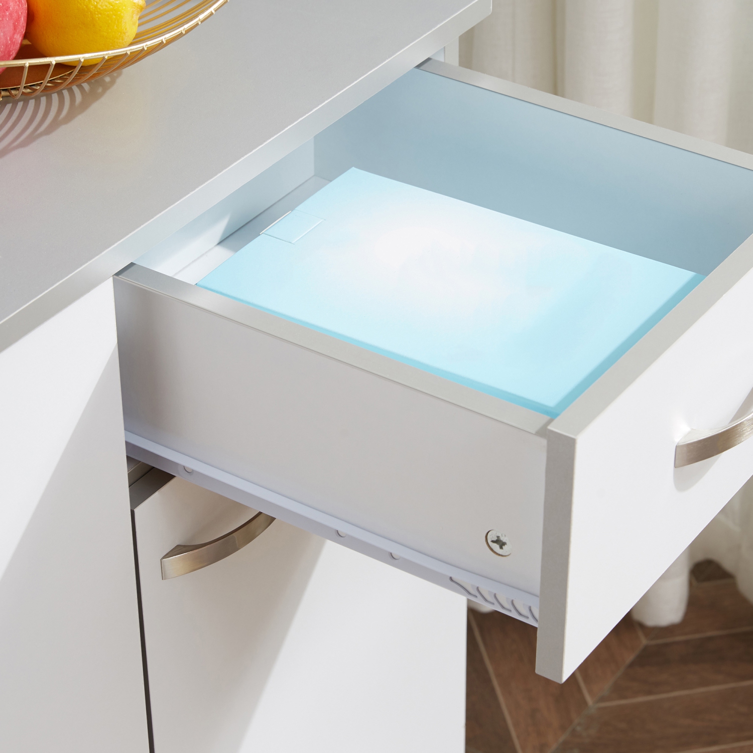 HOMCOM 71" Kitchen Buffet Cabinet with Hutch, Freestanding Kitchen Pantry Cabinet with Microwave Stand, Coffee Bar with Doors, Adjustable Shelves,