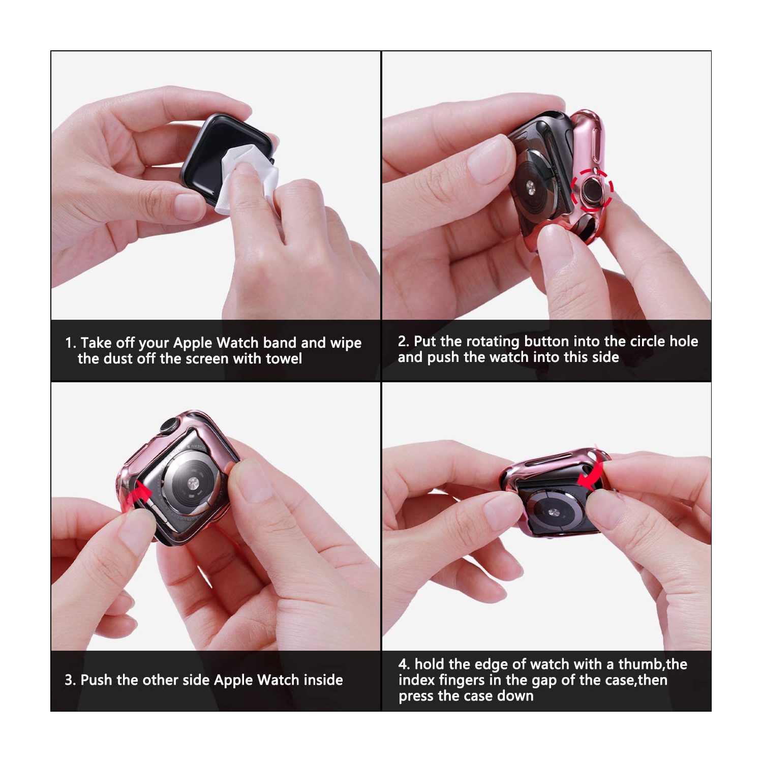 ISTAR 2Pack Watch Case 38mm Compatible with iwatch 1,2 and 3 ,Soft HD High Sensitivity Screen Protector with TPU All Around Anti-Fall Bumper