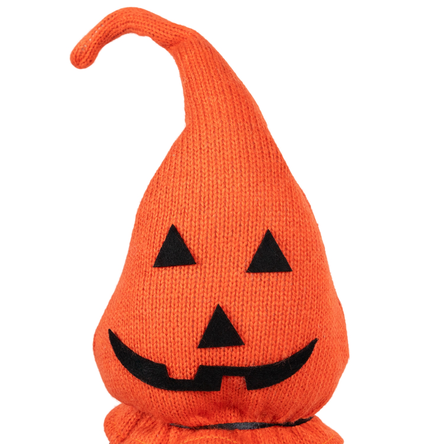 Gnome with Puffy Jack-O-Lantern Hat Halloween Figure - 22"