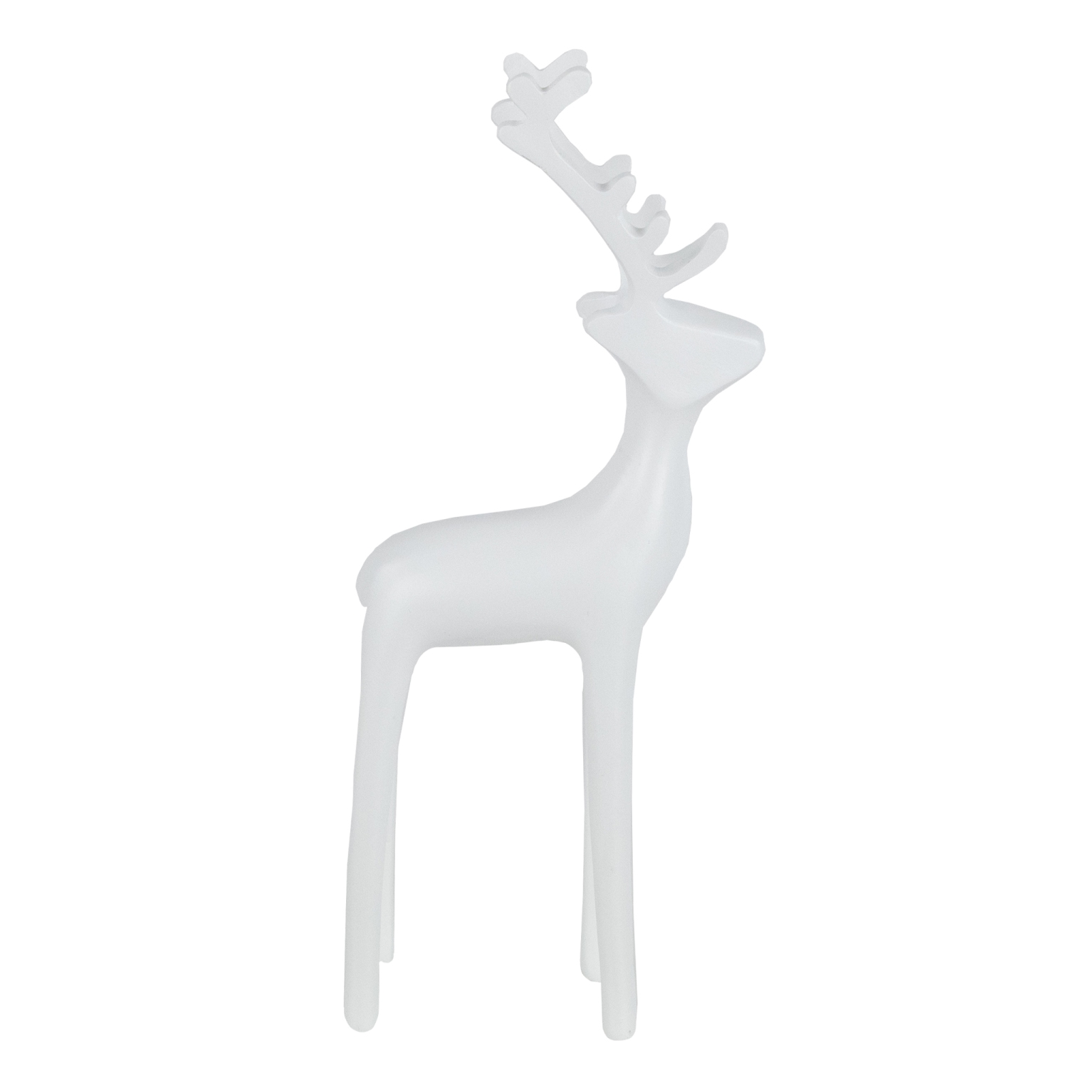 Solid Petite Reindeer Christmas Decoration - 8.25" - White