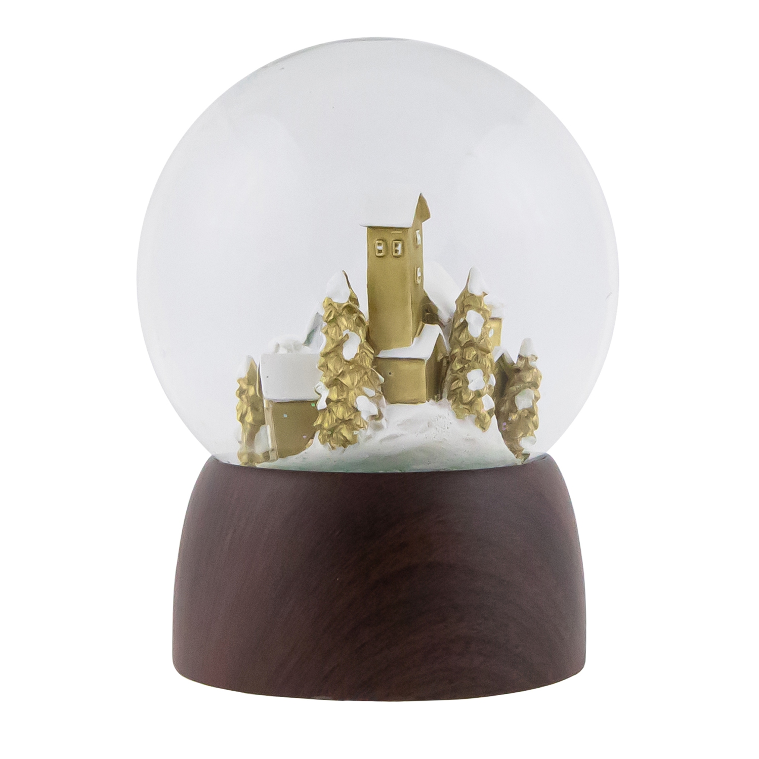 Christmas Village in the Woods Musical Snow Globe - 6.5"
