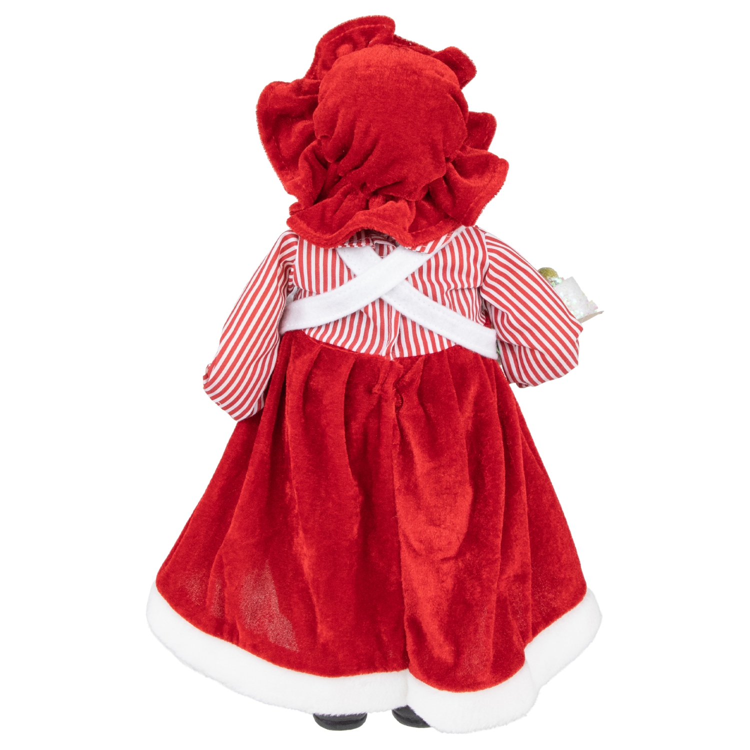 16" Chef Mrs Claus with Cake and Gingerbread Man Christmas Figure