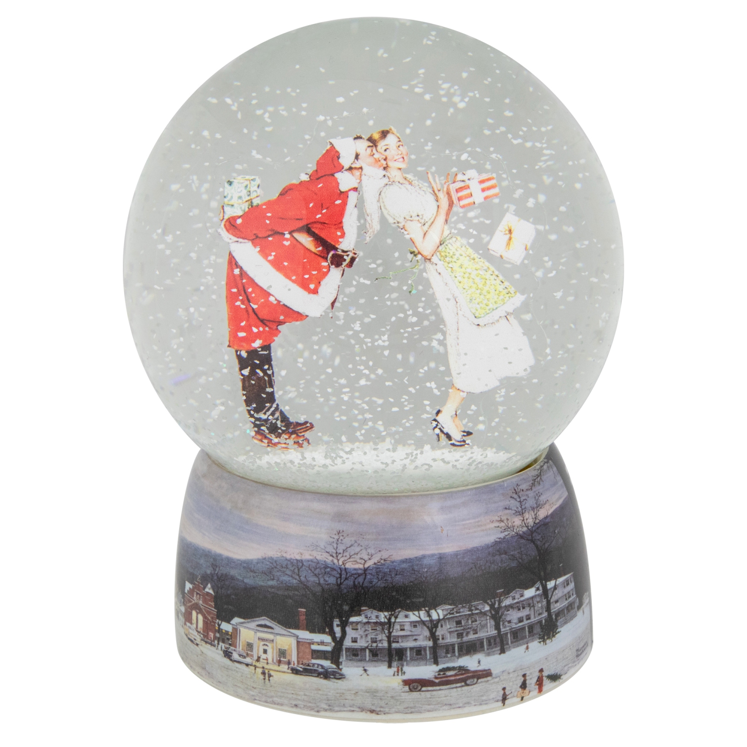 Norman Rockwell "Christmas Surprise" Snow Globe - 6.5"