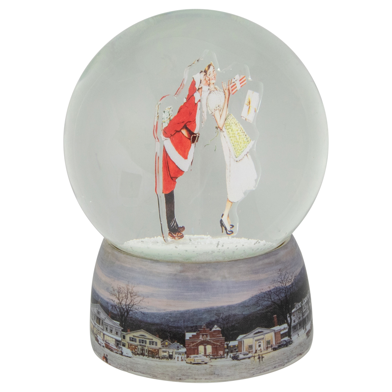 Norman Rockwell "Christmas Surprise" Snow Globe - 6.5"