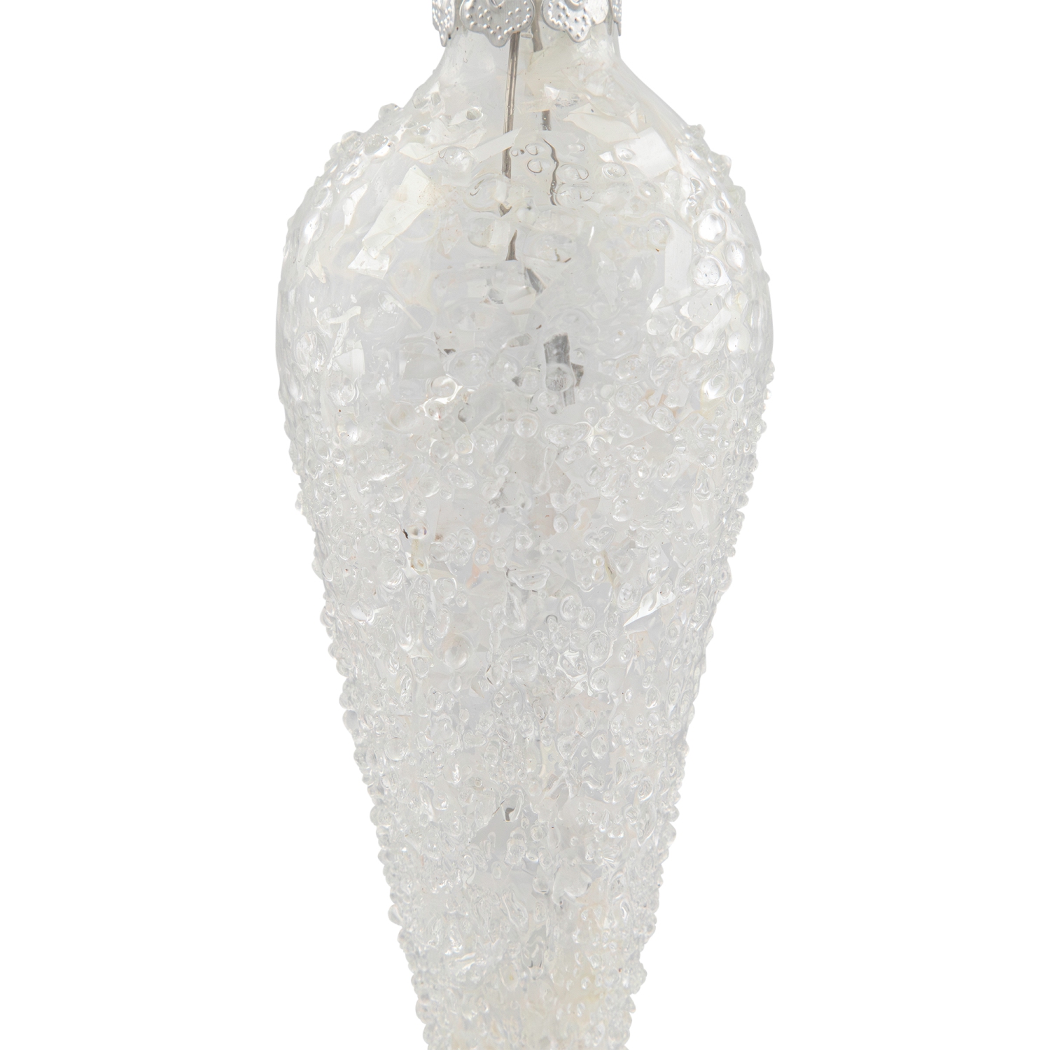 Winter Icicle Glass Ornament - 6.25" - Clear
