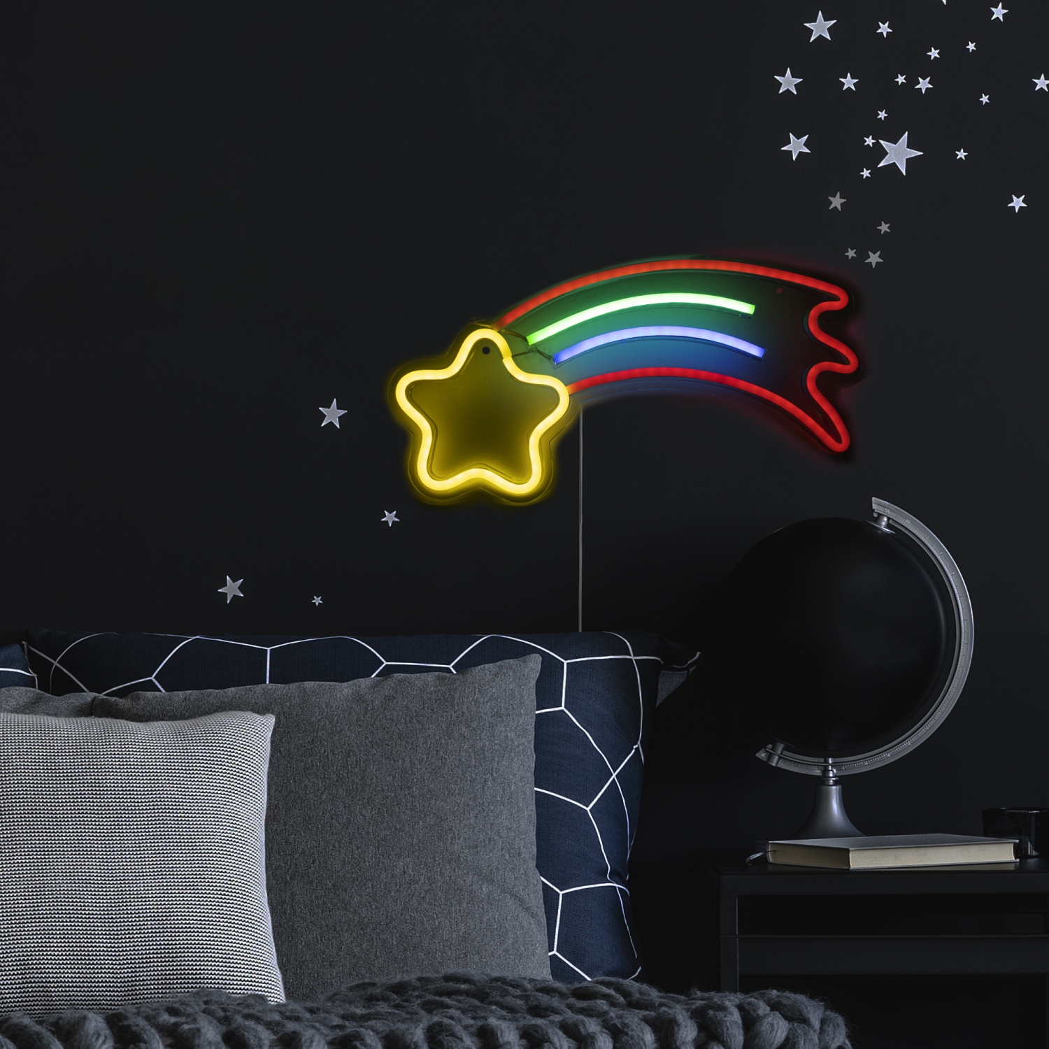 16" LED NEON Shooting Star Wall Sign