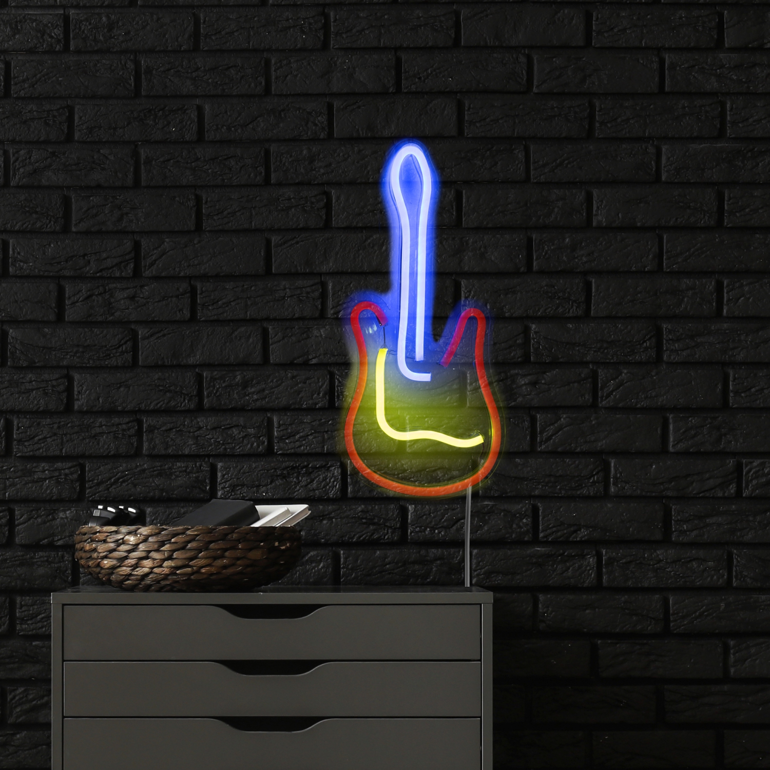 15.75" LED NEON Guitar Wall Sign