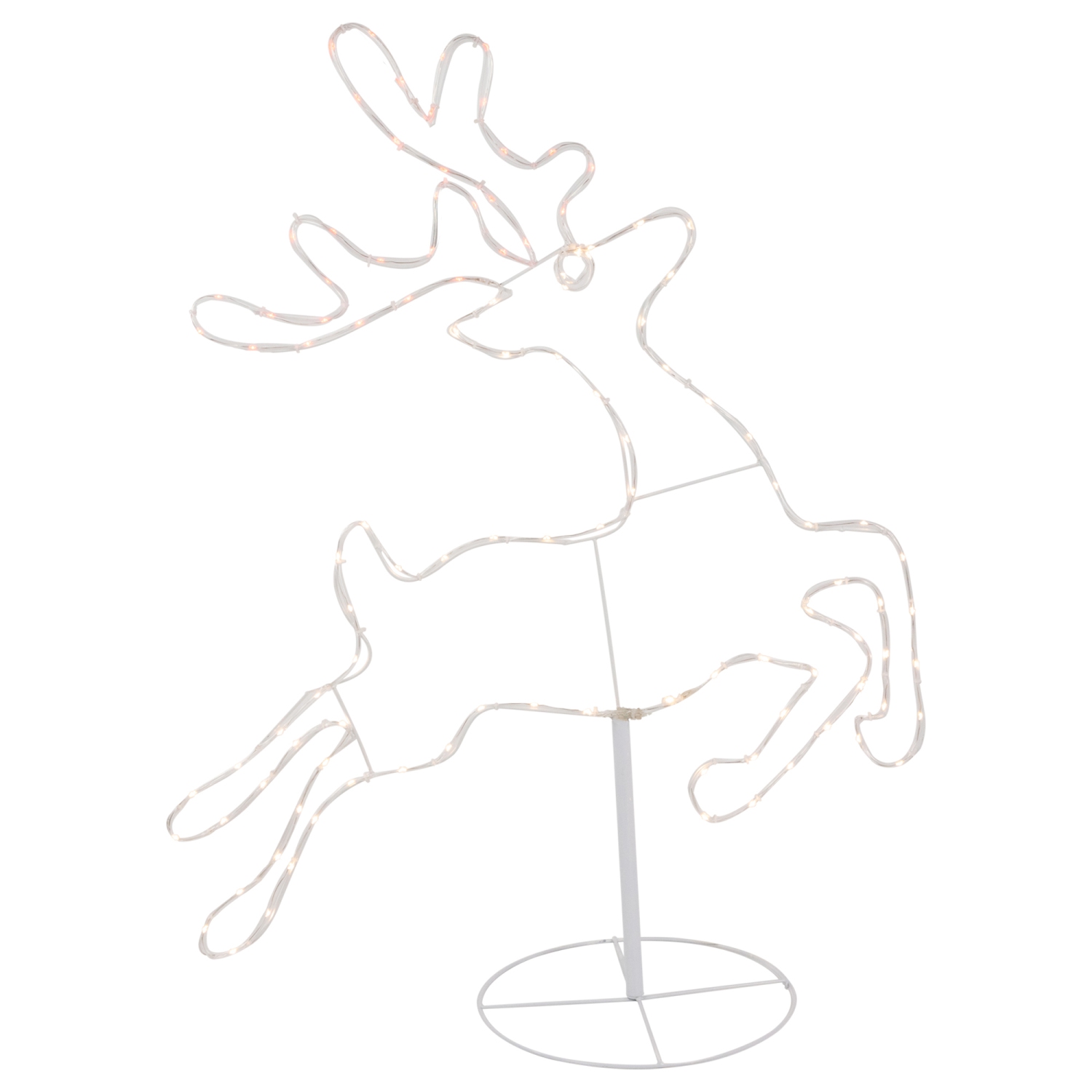 36" Lighted Running Reindeer Silhouette Outdoor Christmas Decor