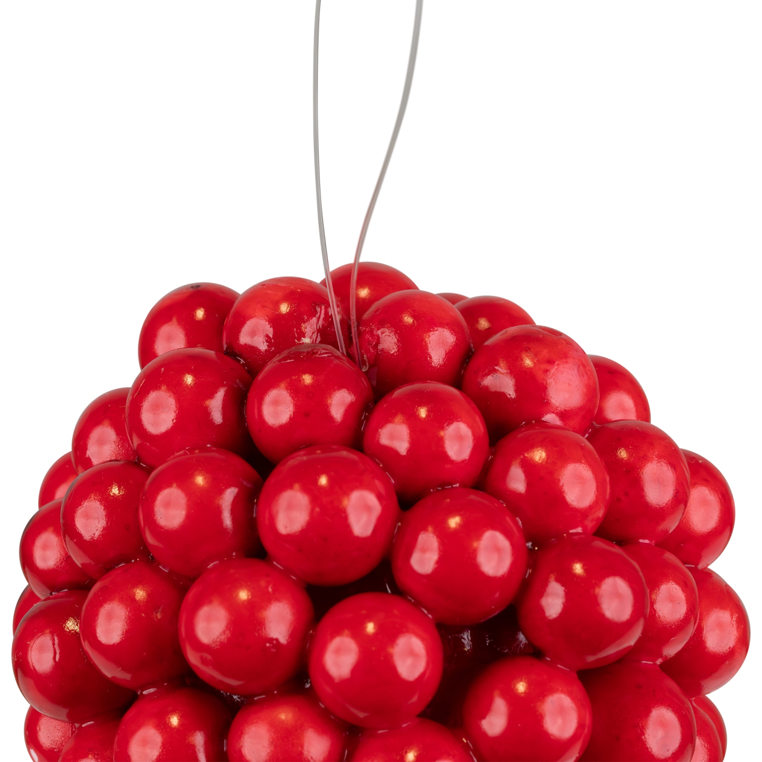Berries Christmas Ball Ornament - 3.25" - Red