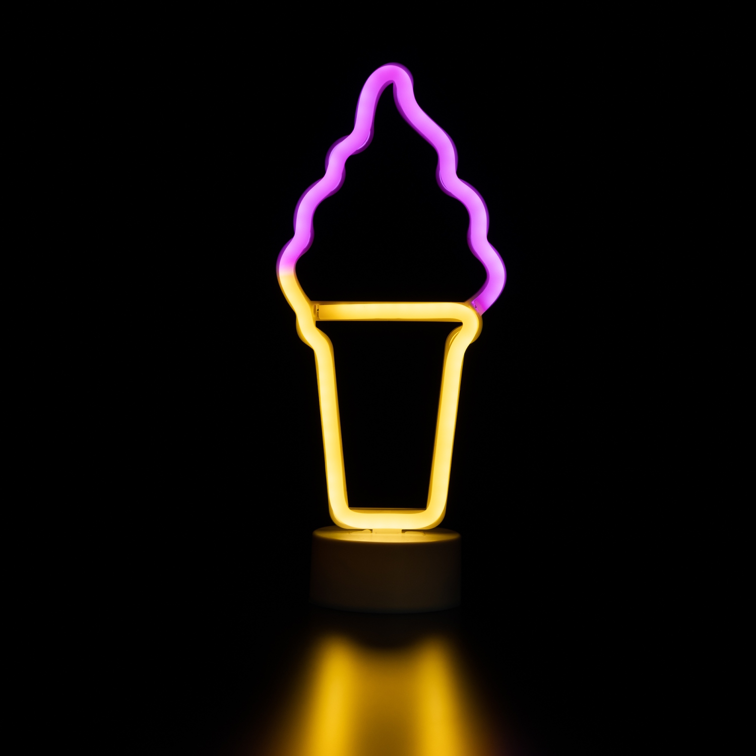 LED Ice Cream Cone NEON Table Light - 12"