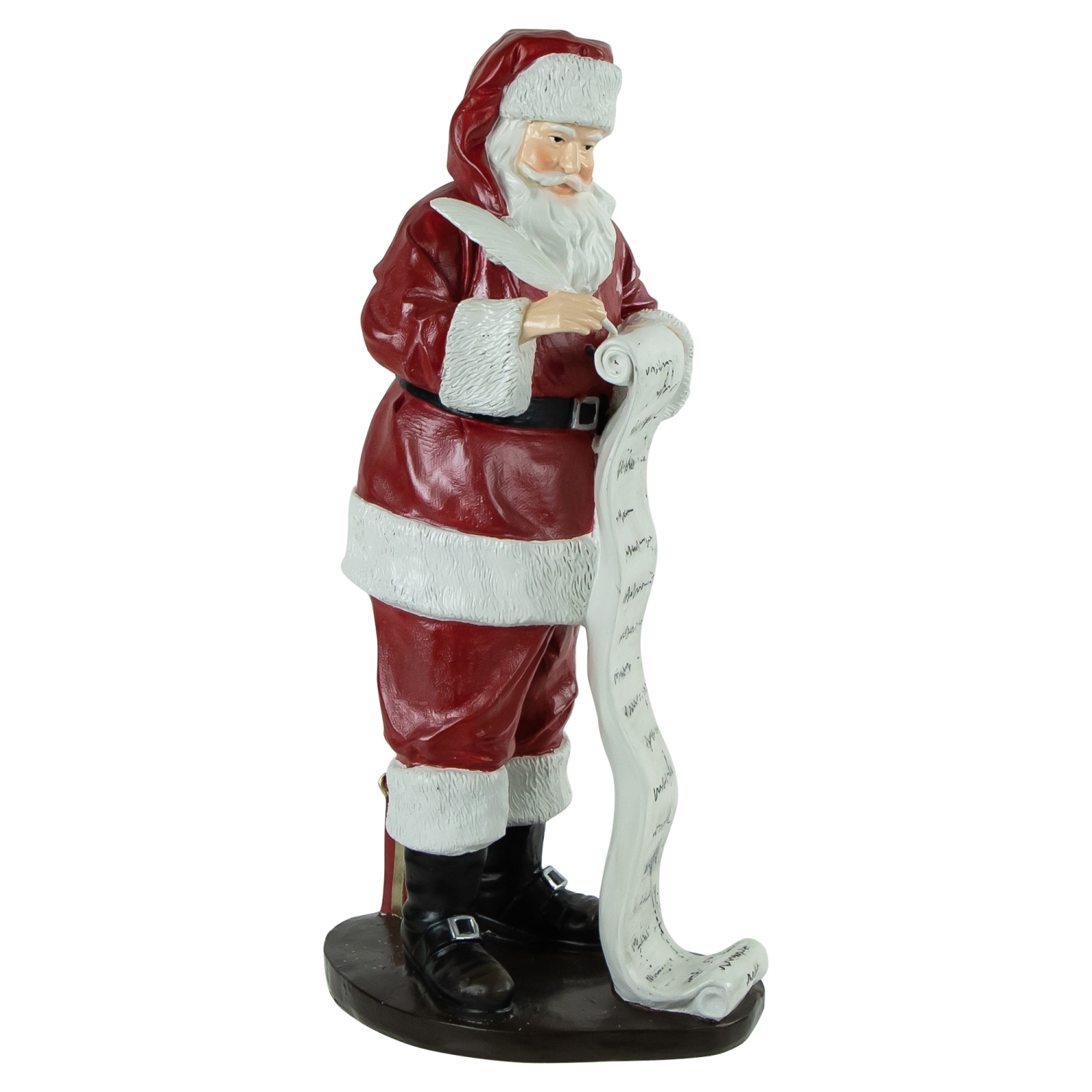 Santa Claus with Naughty or Nice List Christmas Figure - 14"