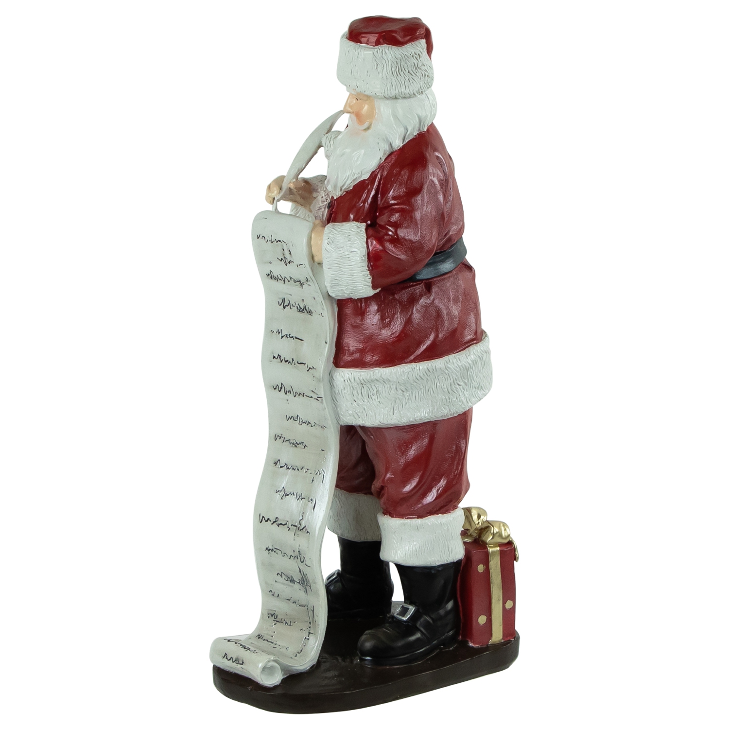 Santa Claus with Naughty or Nice List Christmas Figure - 14"