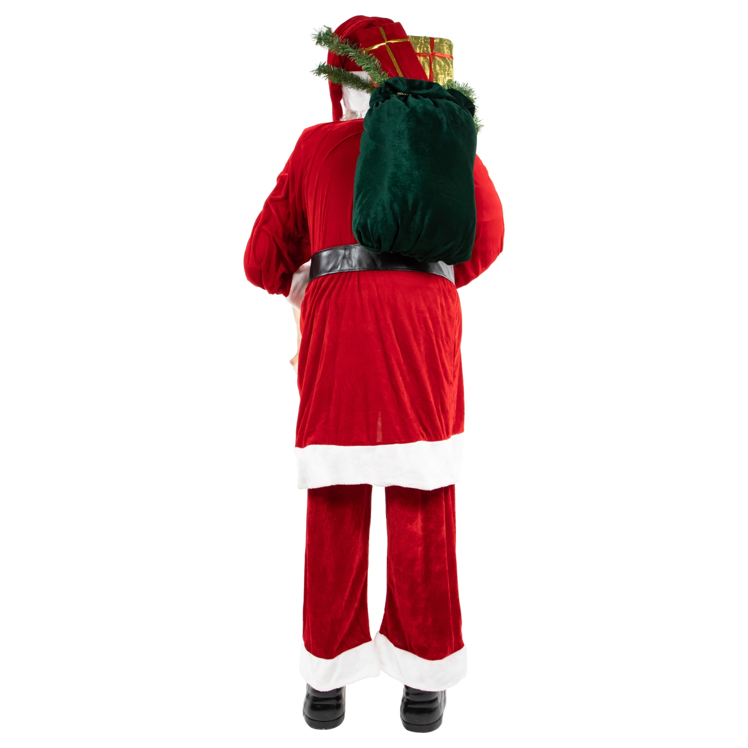 72" Red and White Santa Claus with Naughty or Nice List Christmas Figure