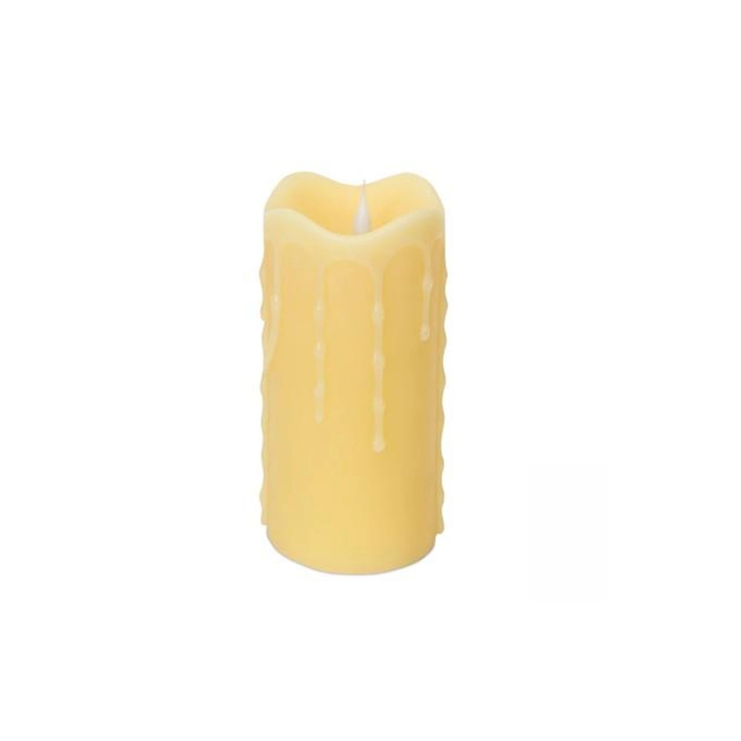 5.25" Simplux Dripping Wax LED Lighted Flameless Candle - Ivory