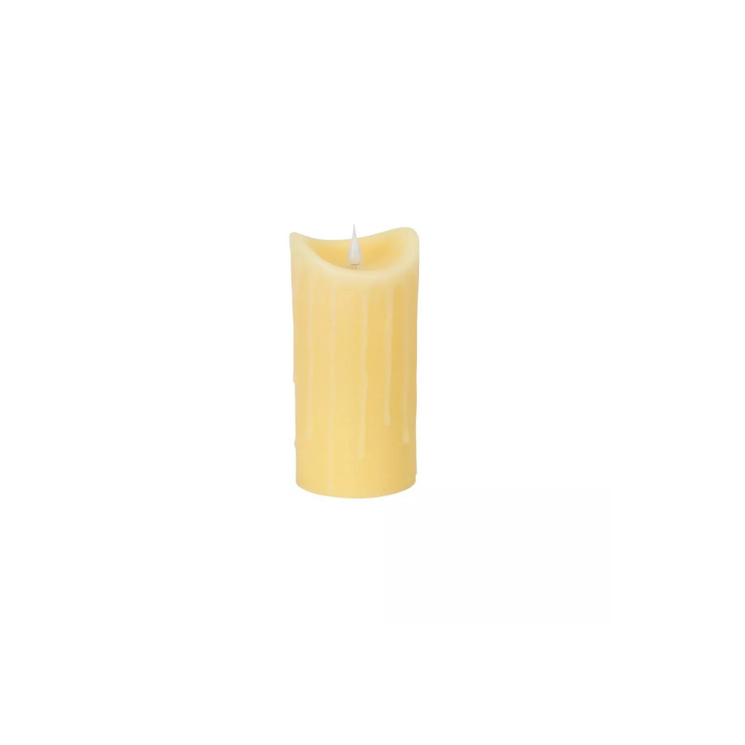 7" Simplux Dripping Wax LED Lighted Flameless Candle - Ivory